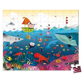 Puzzle Mundo Submarino 100 Piezas Janod