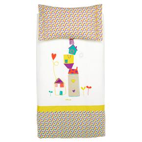 Funda Nórdica Para Cuna 60×120 Casitas Crudo Petit Praia