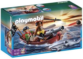 Playmobil Bote Pirata Con Tiburón