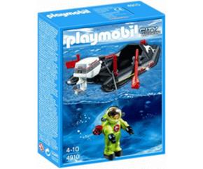 Playmobil Lancha Con Buzo