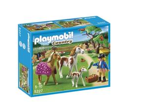 Playmobil Cuidadora Con Caballos