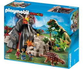 Playmobil Volcán Con Tiranosaurus