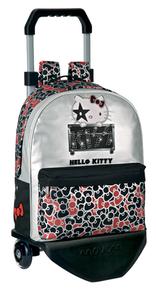 Hello Kitty Kiss Mochila Con Carro Escolar