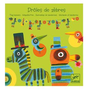 Pack De 2 Guirnaldas Decorativas Cebras Divertidas Djeco