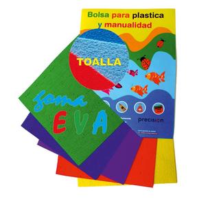 Placas Material Goma Eva Toalla Surtido A4