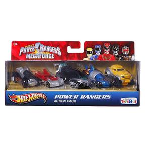 Hot Wheels – Pack 5 Vehículos Power Rangers