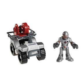 Fisher Price – Imaginext Dc – Figura Con Vehículo – Cyborg Con Mini Atv