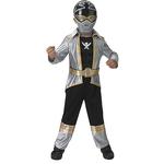 Power Rangers – Disfraz Silver Supermegaforce Caja – Talla M (5-6 Años)