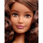 Barbie – Muñeca Fashionista Vestido Rojo Coral Con Top Negro-3