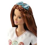 Barbie – Muñeca Barbie Fashionistas Falda Azul Top Blanco-1