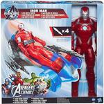 Iron Man – Figura Titan Con Vehículo-1