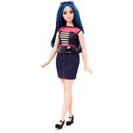 Barbie – Muñeca Fashionista Pelo Largo Azul-1