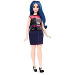 Barbie – Muñeca Fashionista Pelo Largo Azul-3