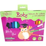 Lapices De Colores Y Sacapuntas Baby Eureka-2