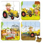 Maleta 4 Puzzles El Tractor De Peter-1