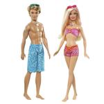 Muñecos Barbie Y Ken Duplo Playa Mattel