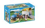 Playmobil Vehículo Con Remolque Para Ponis