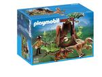 Playmobil Velociraptors Con Exploradora