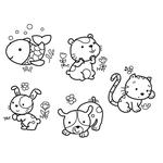 Tampones Baby Stamps Animales-1