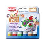 Témpera Sólida Playcolor Textil One 6 Colores